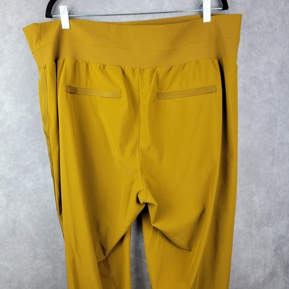 Athleta Nolita Wide Leg waistband Women's pants in Brass Yellow Size 20 #1 - Picture 13 of 14